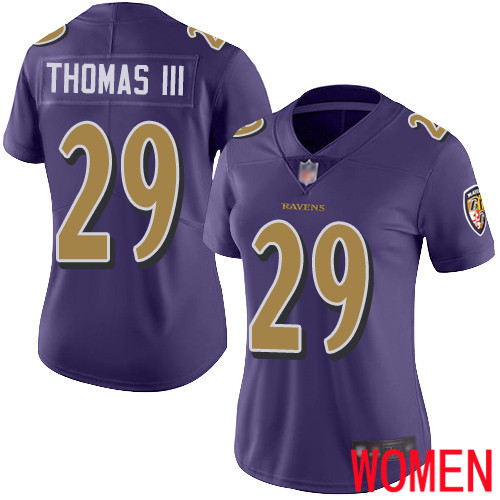 Baltimore Ravens Limited Purple Women Earl Thomas III Jersey NFL Football #29 Rush Vapor Untouchable